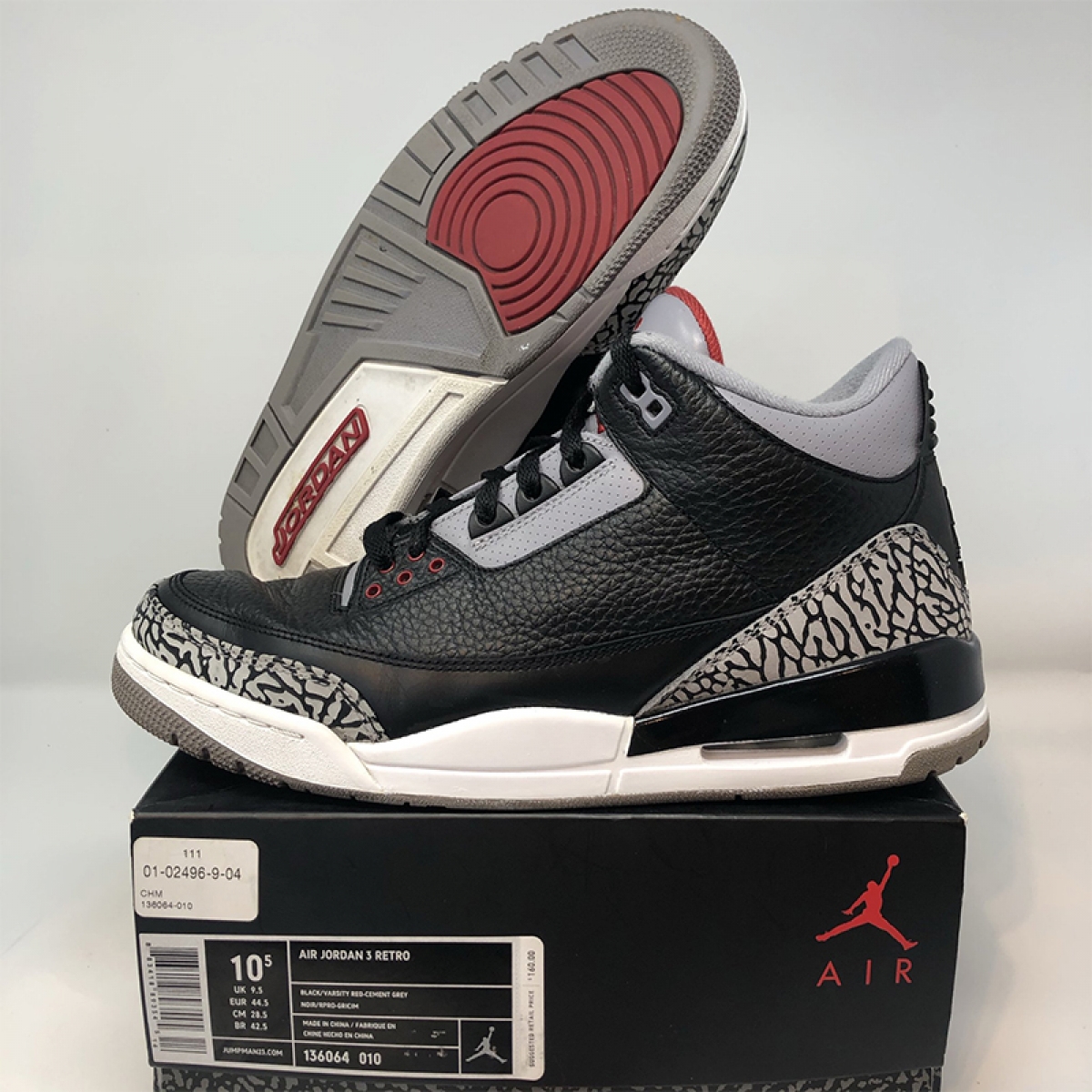 Air Jordan 3 Retro Black Cement 2011 - Pk-Kicks