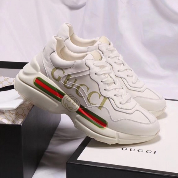 Gucci Rhyton Leather Sneaker Gucci Logo - Pk-Kicks