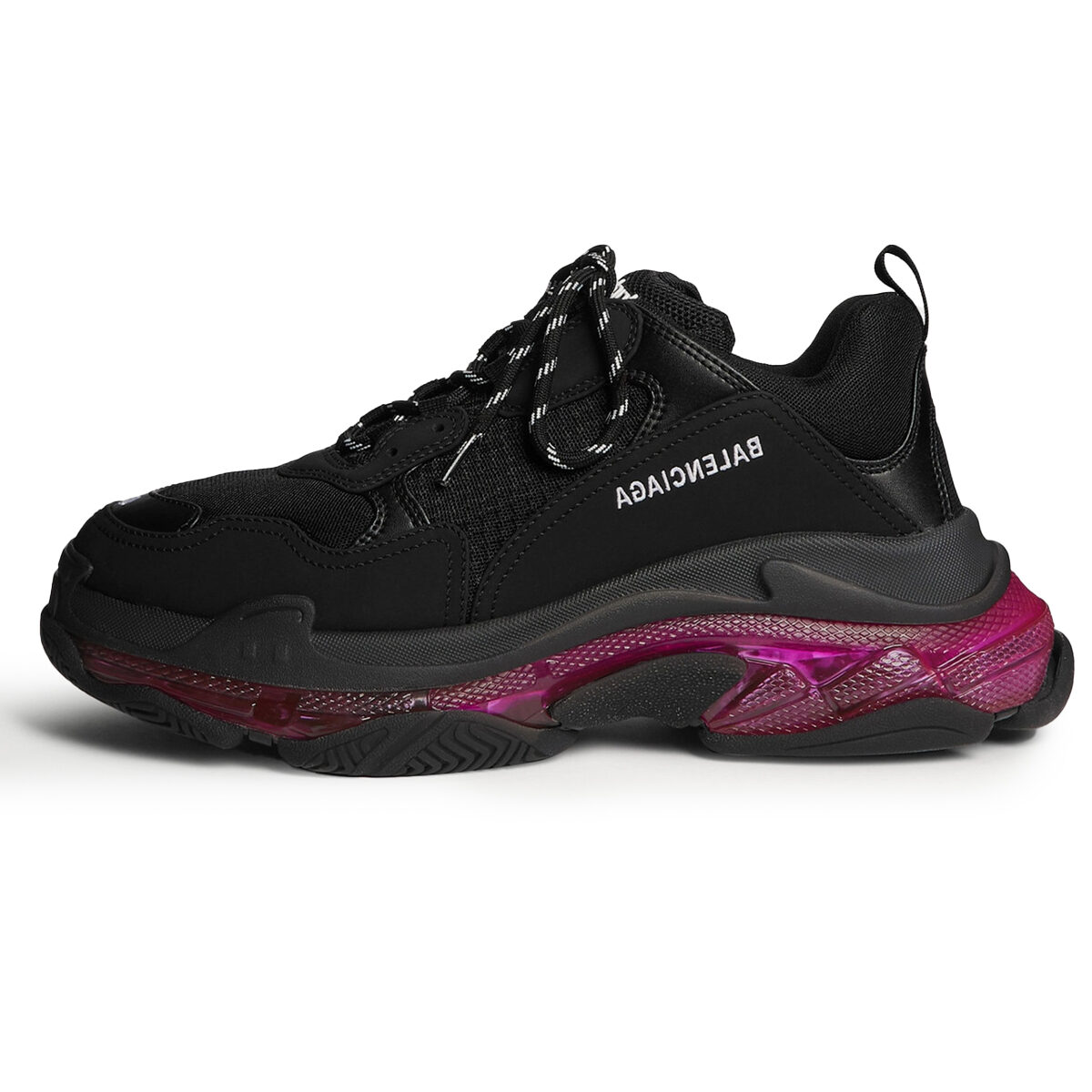 Balenciaga Triple S Sneaker Black And Neon Pink - Pk-Kicks