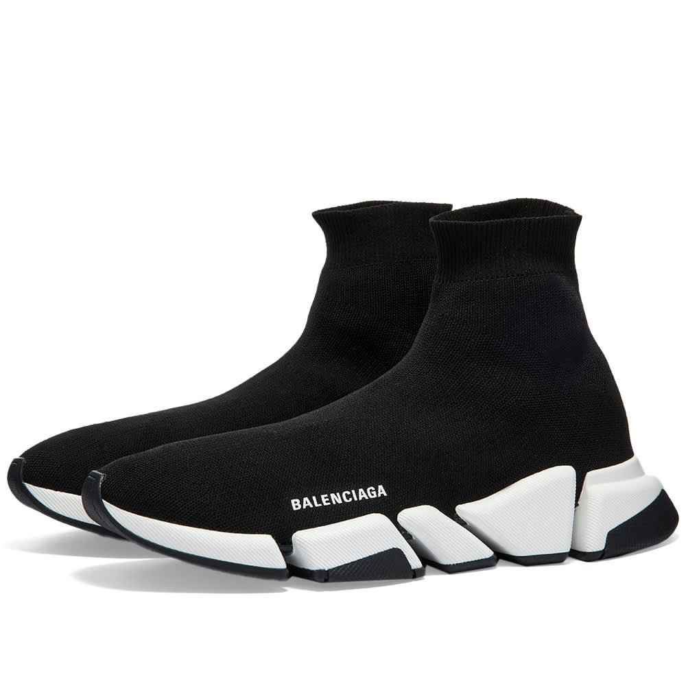 Balenciaga Speed 2.0 Black White - Pk-Kicks