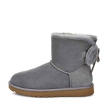 Grey ugg1103652 Classic Double Bow Mini